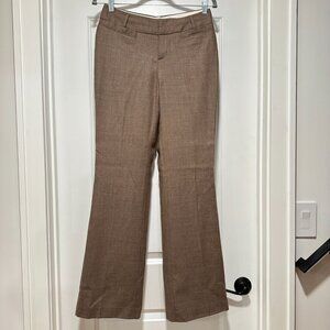 Banana Republic Women's Jackson Fit Wool Lined Dress Pants Tan Khaki Size 2